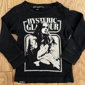 Amazing black hysteric glamour long sleeve top!